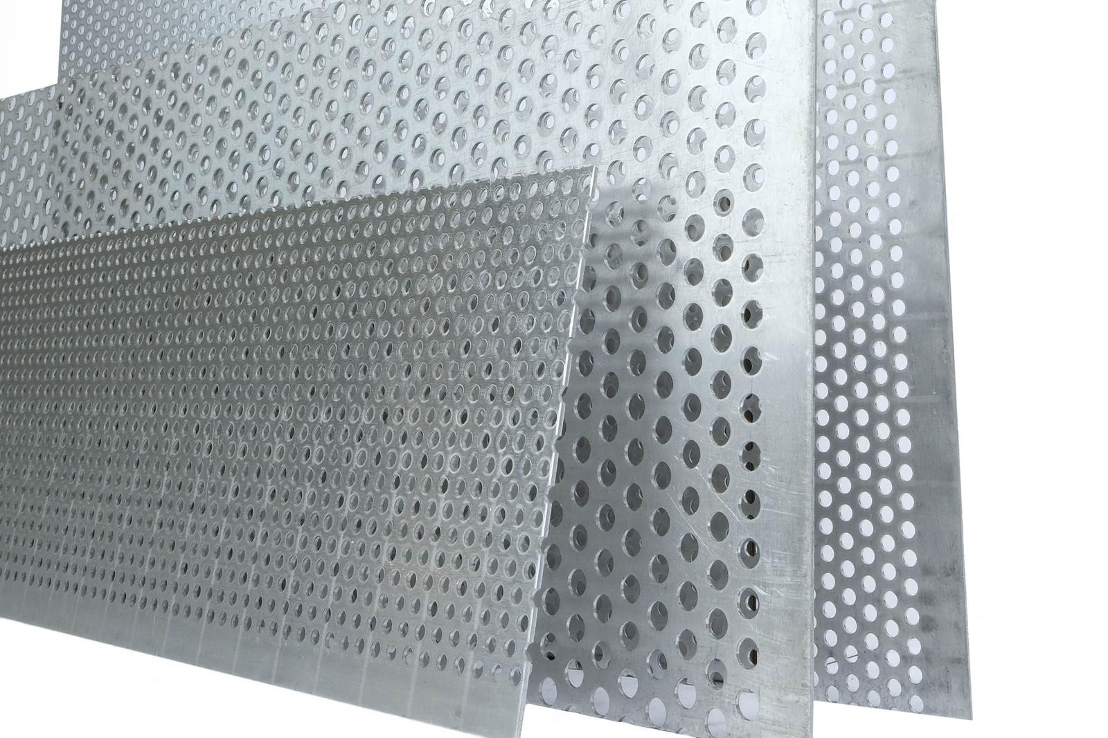 Perforated plate aluminium RV10-15 plates cut selectable desired dimension possible