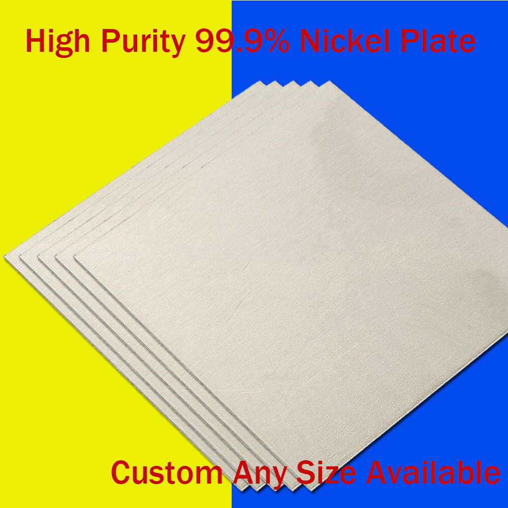 0.8x100x100mm High Pure N4 N6 Nickel Sheet Plate Nickel Anode for Electroplating