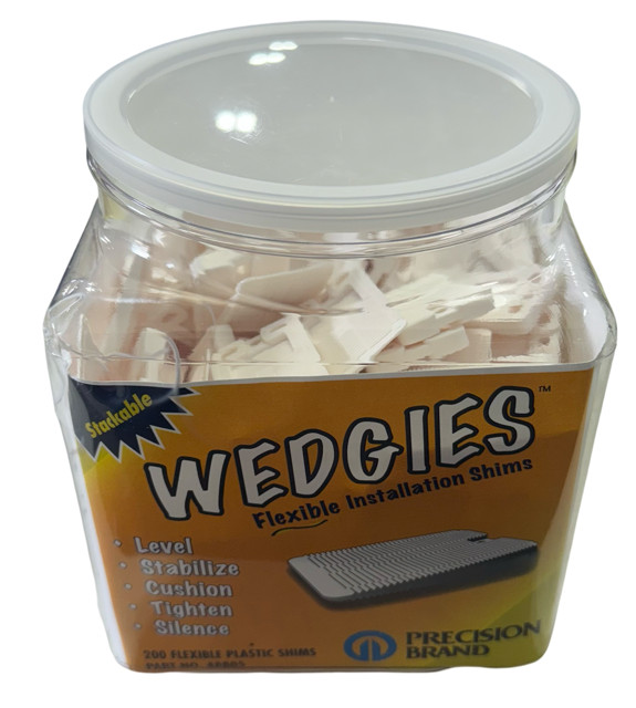 Precision Brand WEDGIES Flexible Plastic Installation Shims 20 Pack