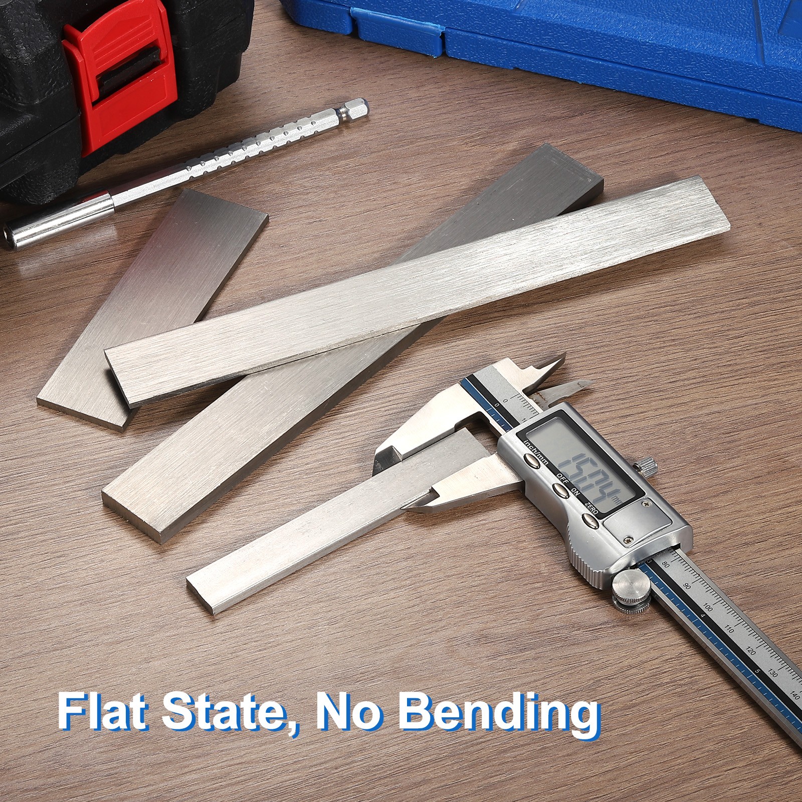 316L Stainless Steel Flat Bar, 6/25″ Thickness 1 3/5″ Width 4″ Length 2pcs
