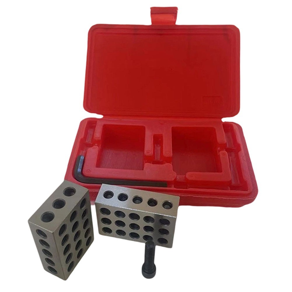 25mm 50mm 75mm Steel Machining Blocks with 23 Holes and Adjustment Wrench