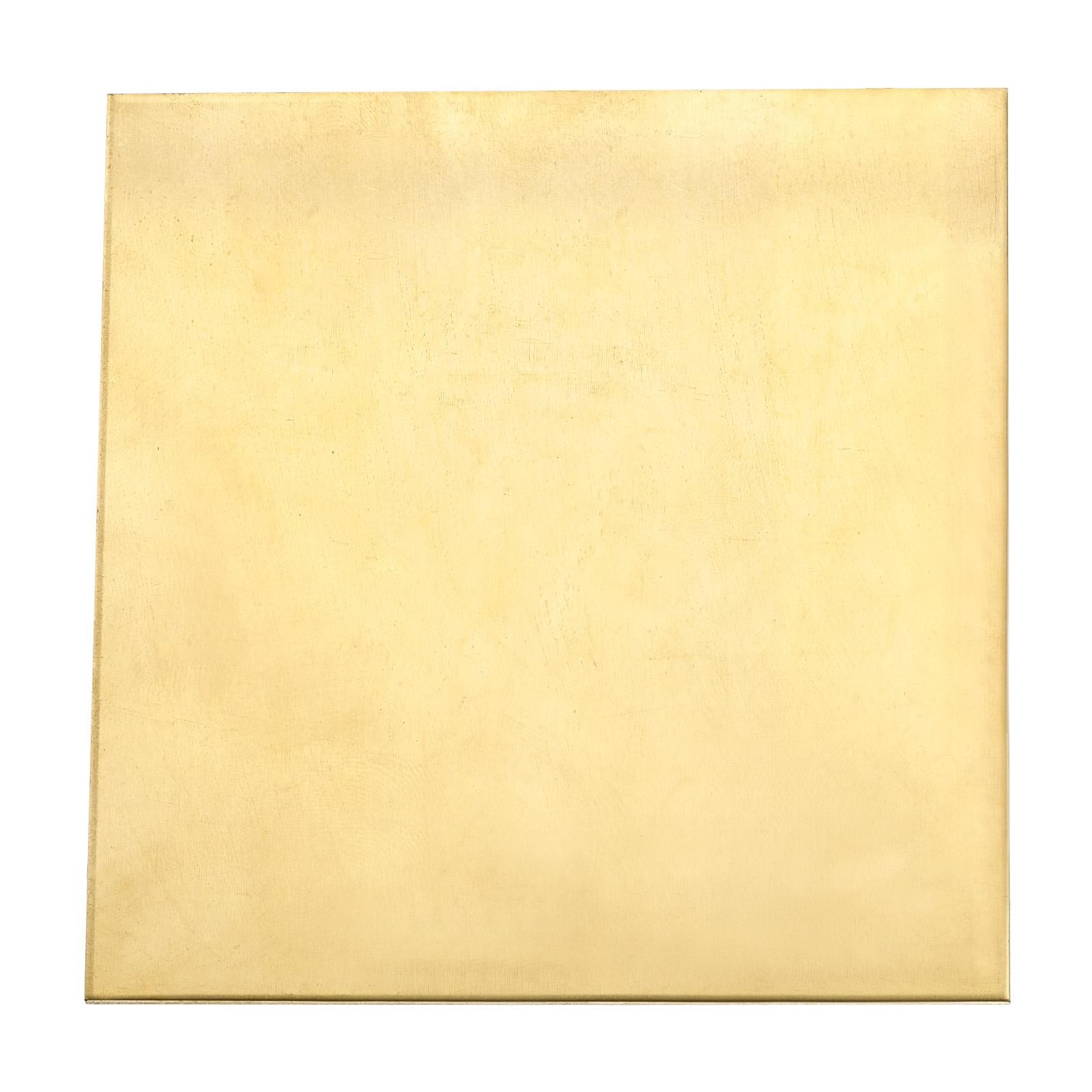 100mm x 100mm x 1.5mm Brass Sheets Metal Brass Plates