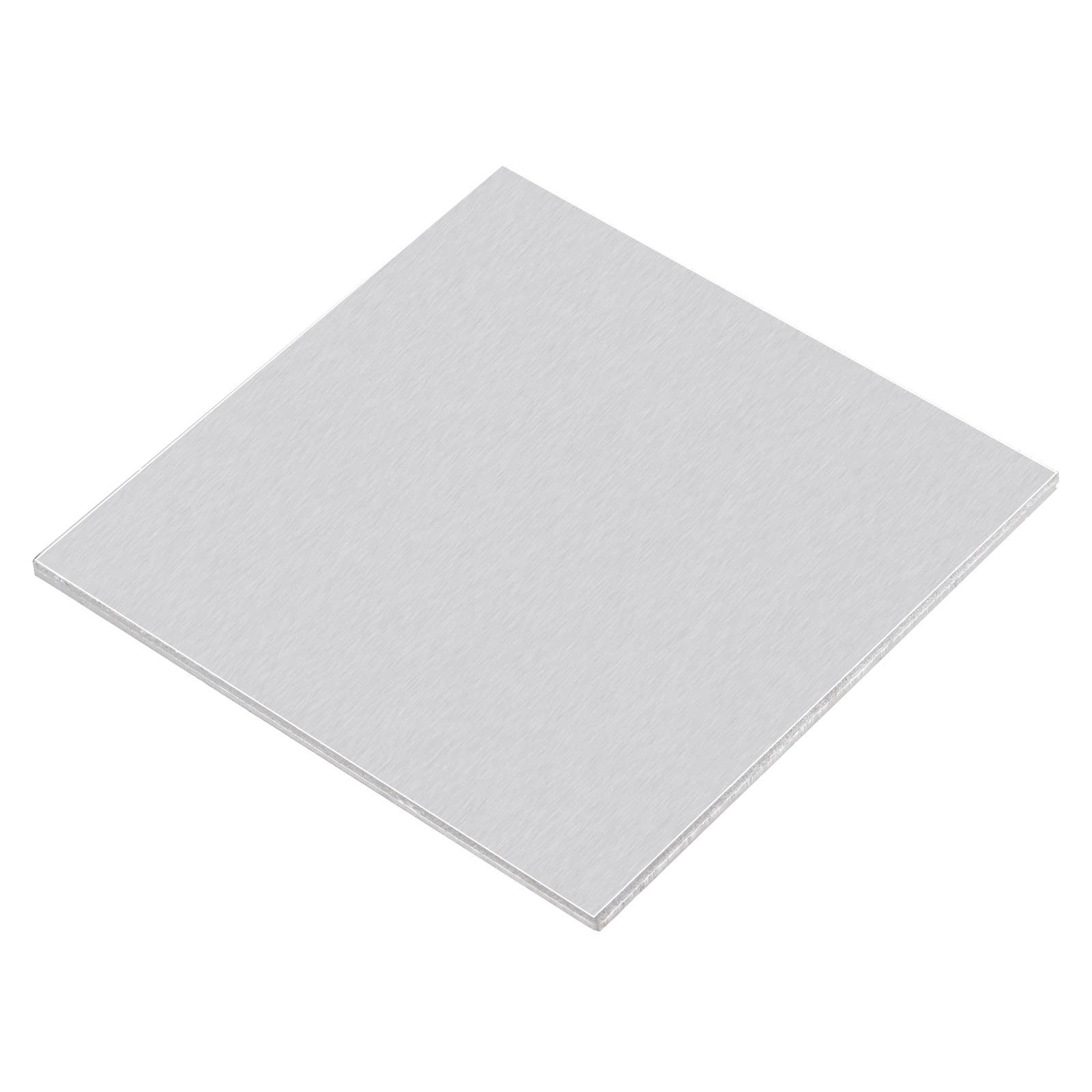 uxcell 1060 Aluminum Sheet 100mm x 100mm 3mm Thick Flat Metal Stock