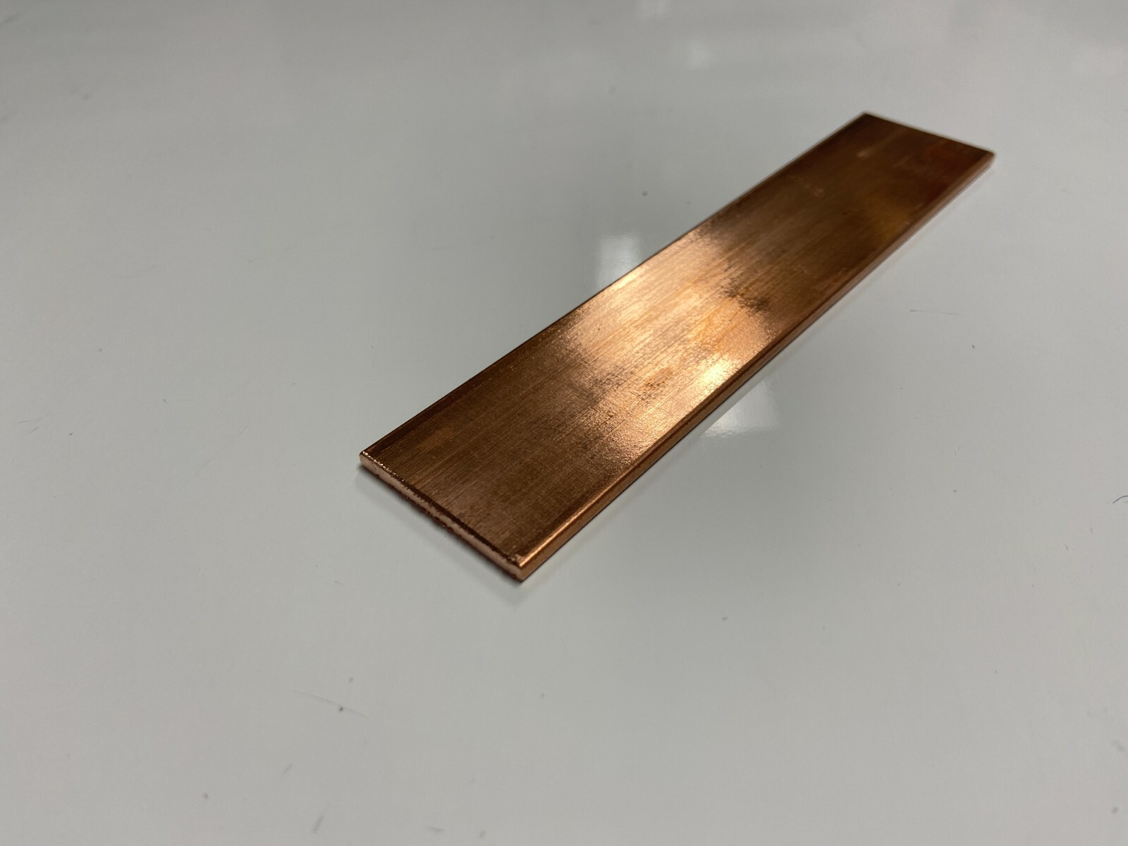 (1) Copper 110 Flat Bar 1/8″ x 1 1/4″ x 6 “-Long — .125″ x 1.25” Bus Bar
