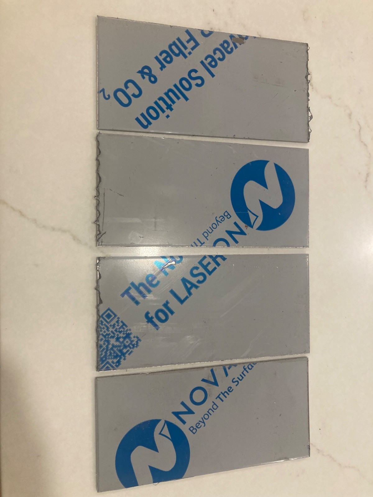11 Gauge Stainless Steel #4 Brushed 304 Sheet/Plate 3”x6 5/16” 11GA 1/8″ 4PCS