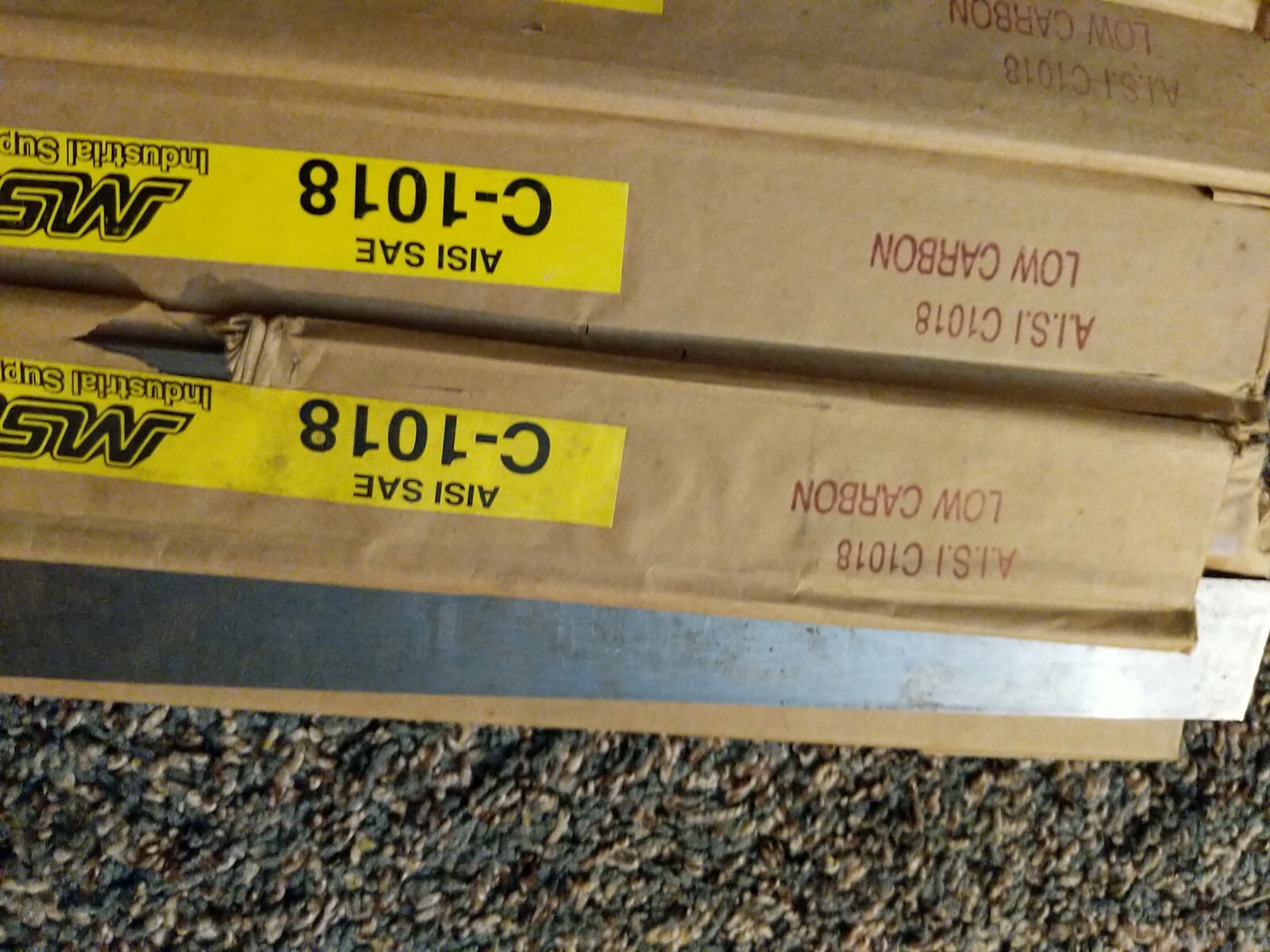 14x Msc 06203129 Precision Ground Flat Stock 3/16 1-1/4 24 Inches