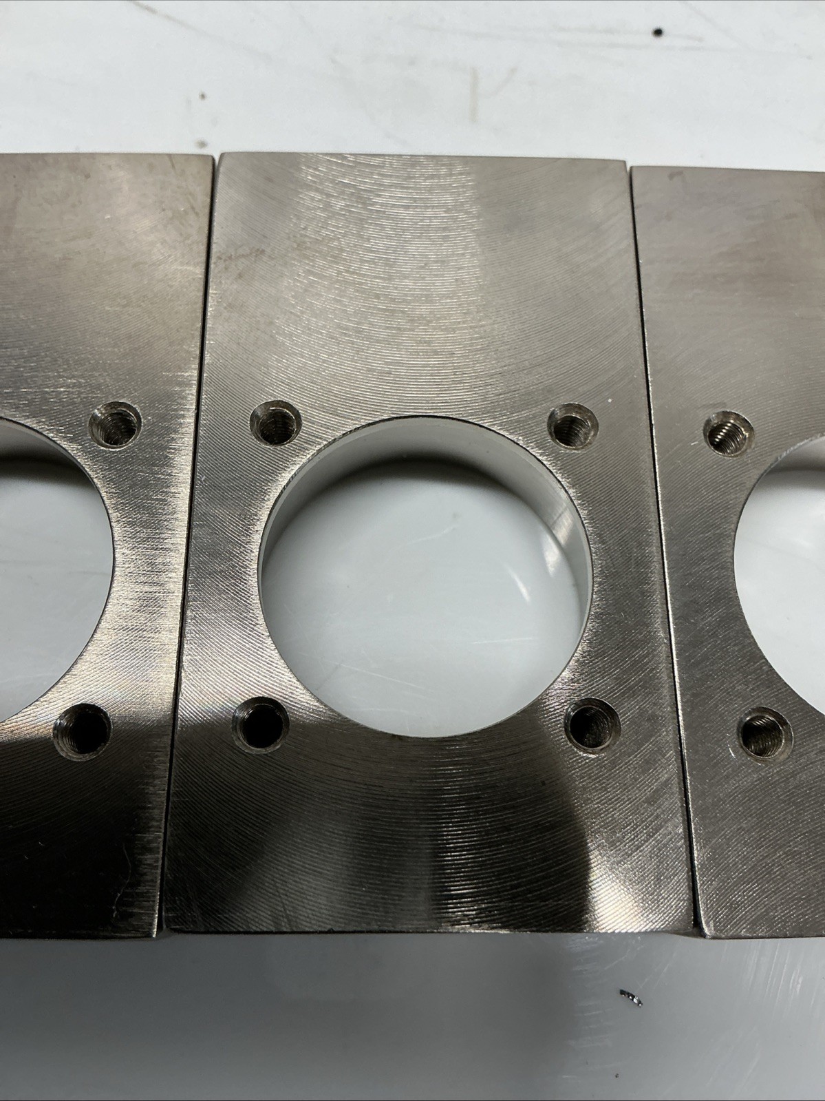 Machined Aluminum Mounting Block Flange Plate PN 132641 Rev A Lot Of 4. X-601