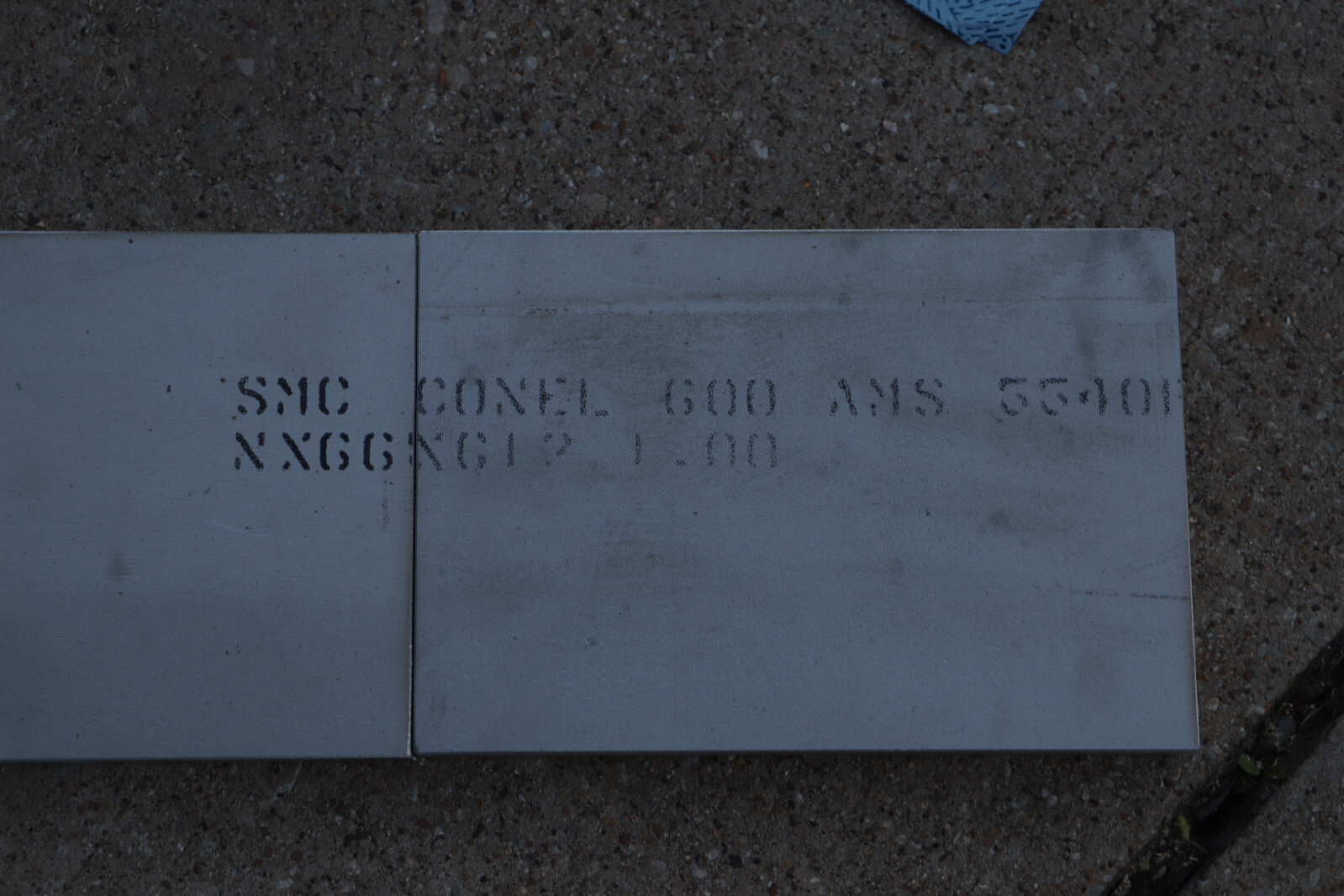 INCONEL 600 PLATE 9-3/4″ X 6-5/8″ X 1″ THICK ASME SB-168 NICKEL ALLOY HIGH TEMP