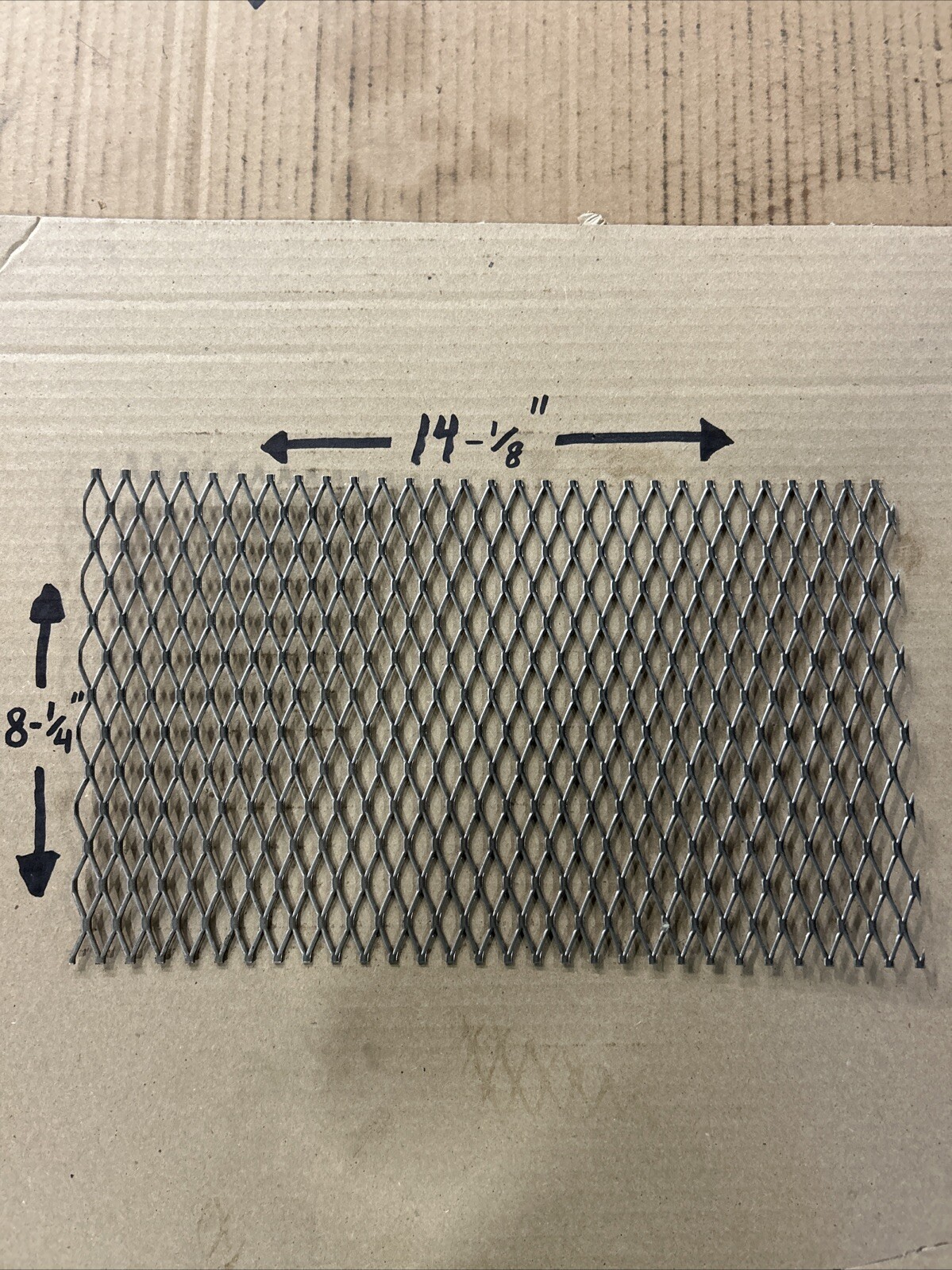 16 Gauge T-304 Stainless Steel Expanded Sheet Metal – 8-1/4” X 14-1/8” – New