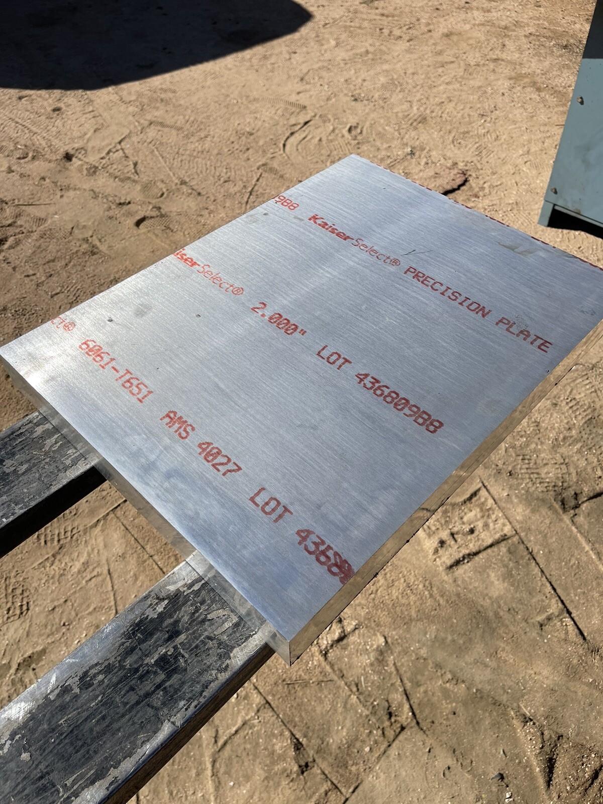 NEW 6061-T6 Aluminum Sheet 20-1/8″ x 16-1/4″ x 2″ THICKNESS