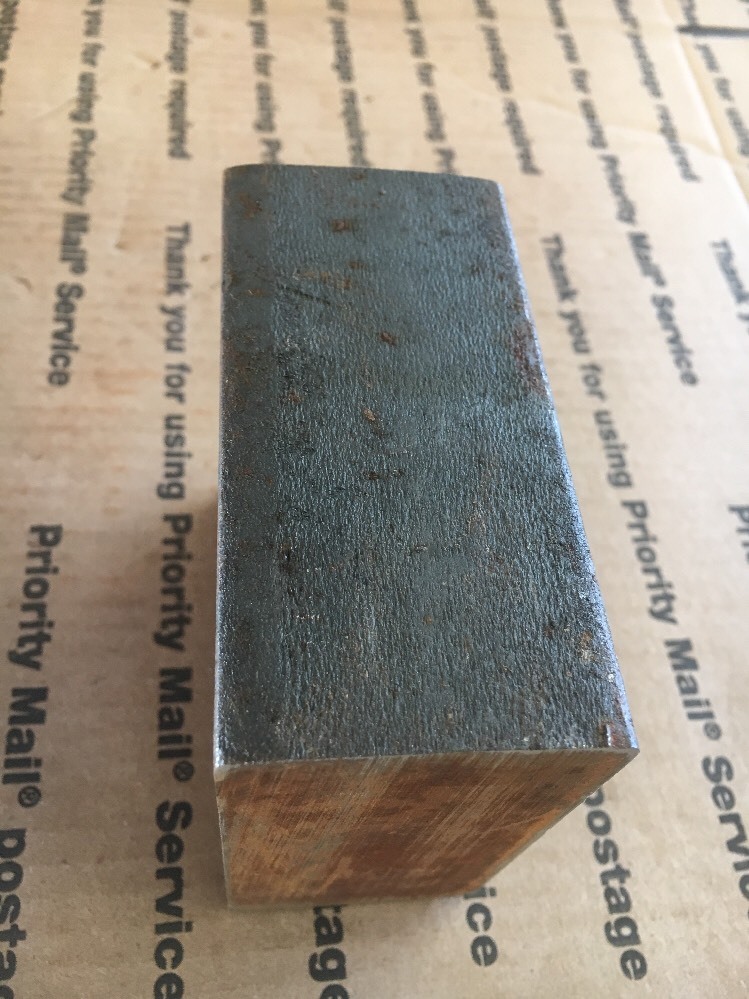 2 X 4 X 4″ THICK BLOCK Steel Bar Target Plate Blacksmith Bench Hammer Plate
