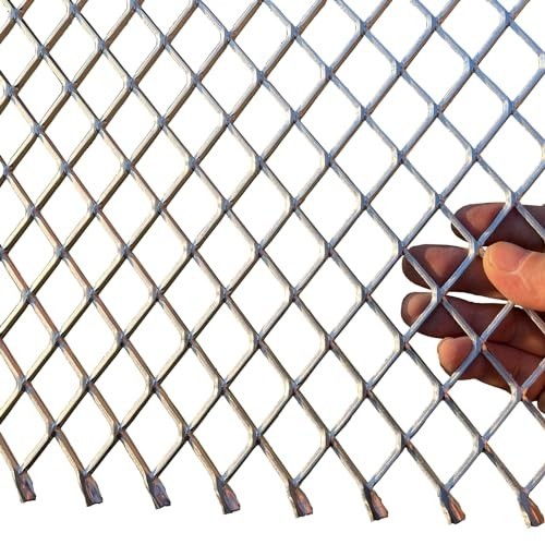 36″x18″ 12 Gauge Aluminum Expanded Metal Sheet – Rhombus Hole, Decorative & Dura
