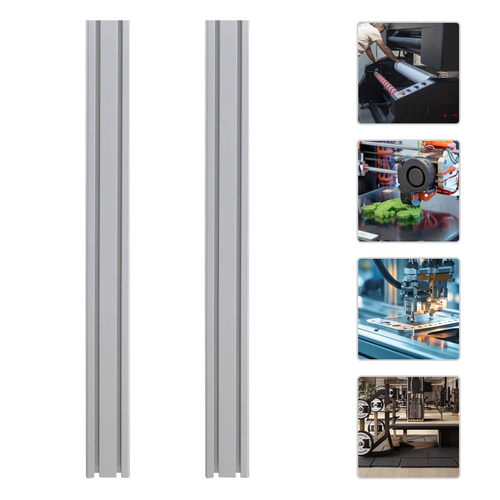 2-Pack T-slot Aluminum Profiles, T-slot Aluminum Profile, Aluminum Profile