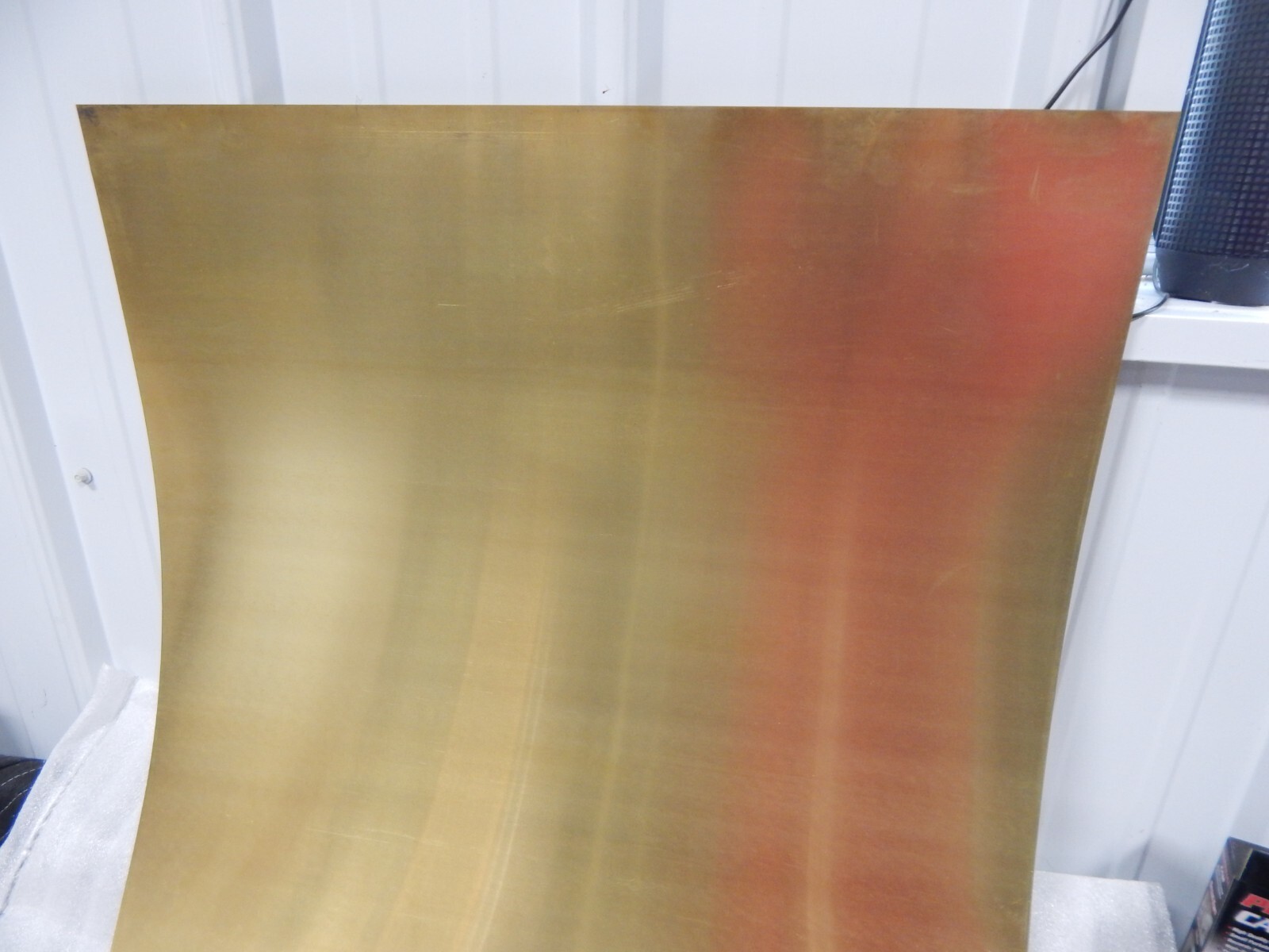 Brass Sheet Metal Stock 0.016″ Thick x 4″ wide priced by the inch. see descrip