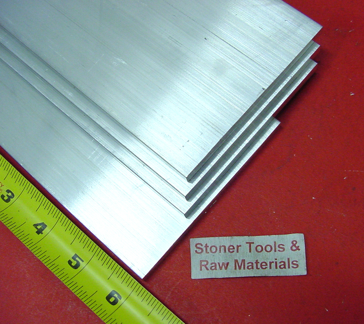 4 Pieces 1/4″x 3-1/2″ ALUMINUM 6061 FLAT BAR 6″ long T6511 Extruded Stock New