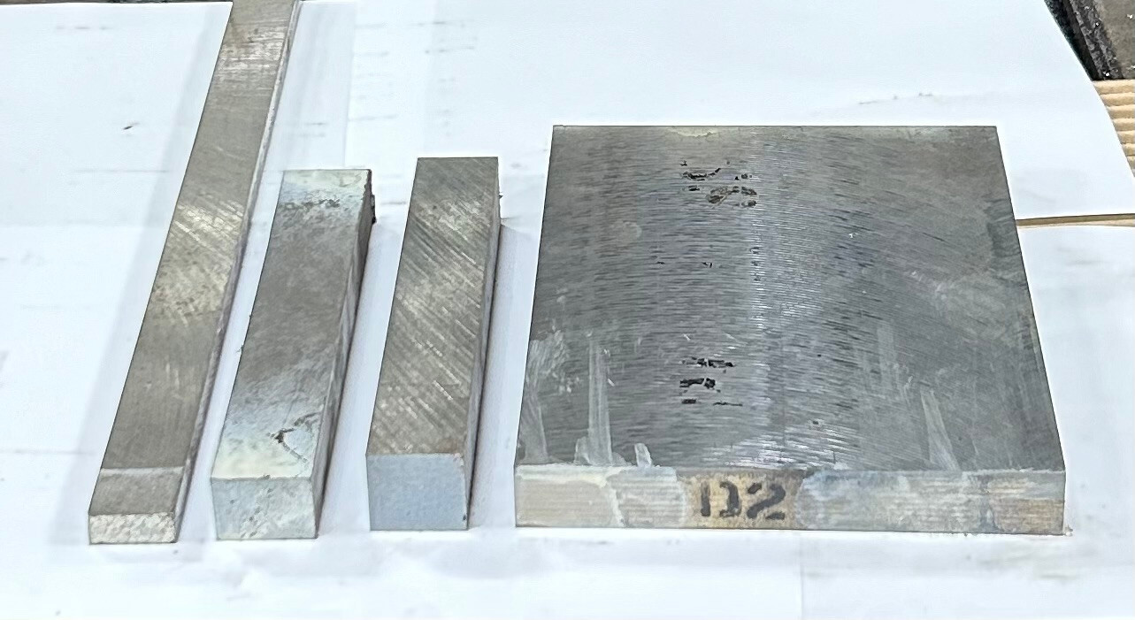 1 X 2 X 12″ D-2 Tool Steel DCF Plate Saw Cut Oversize