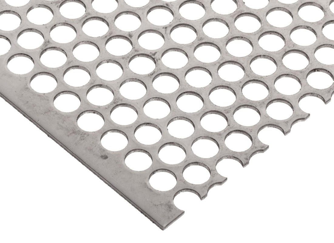 304 Stainless Steel Perforated Sheet Unpolished (Mill) Finish Annealed