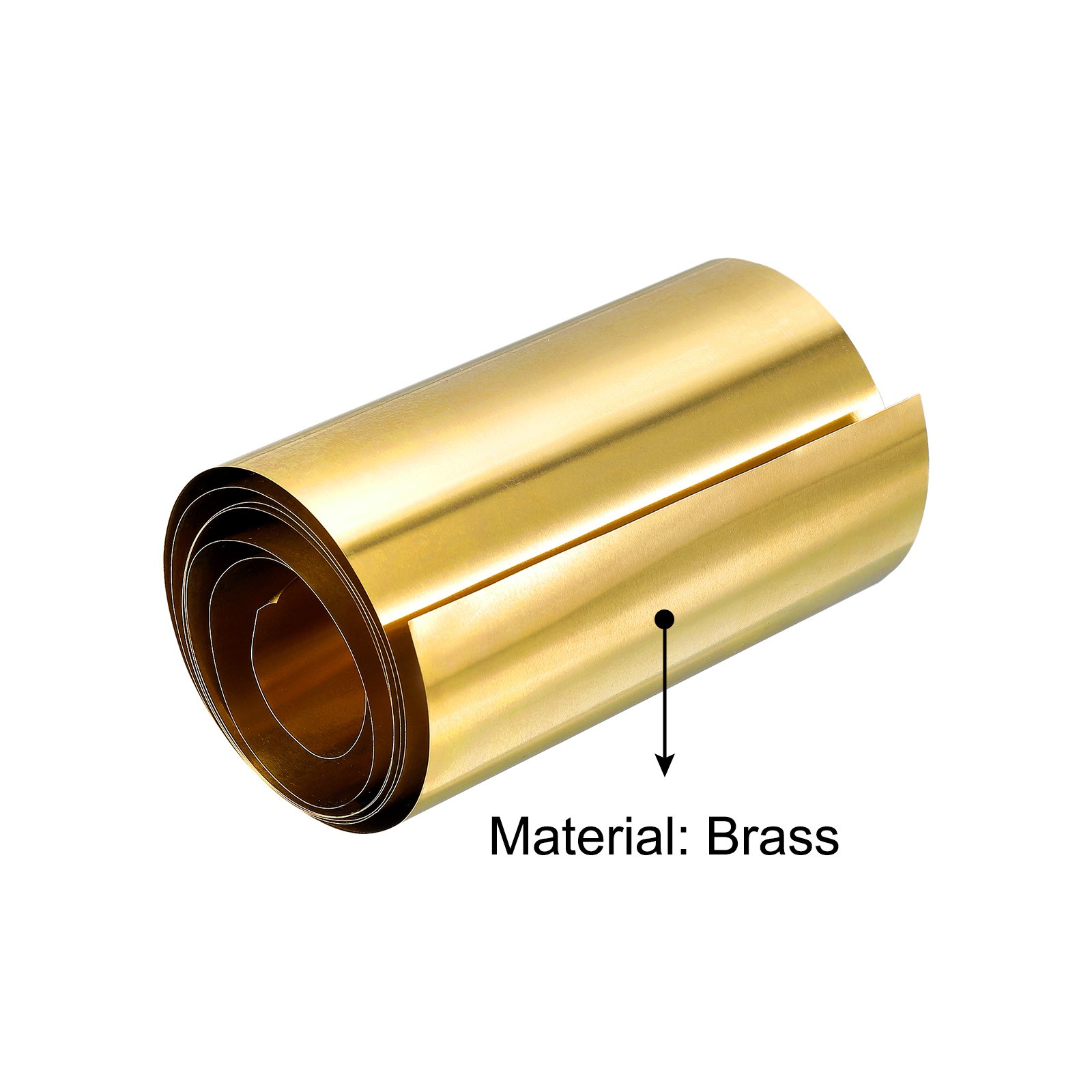 Brass Sheet Roll 0.05x100x1000mm Brass Foil Roll Brass Strip Gold