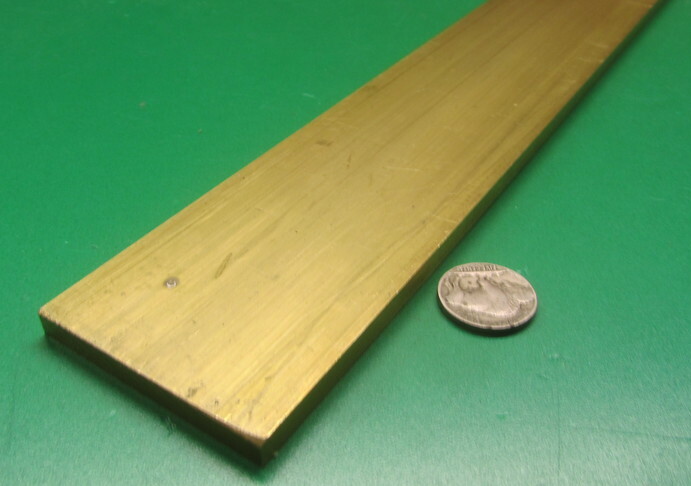 360 Brass Flat Bar 1/4″ Thick x 2 1/4″ Wide x 24.0″ Length