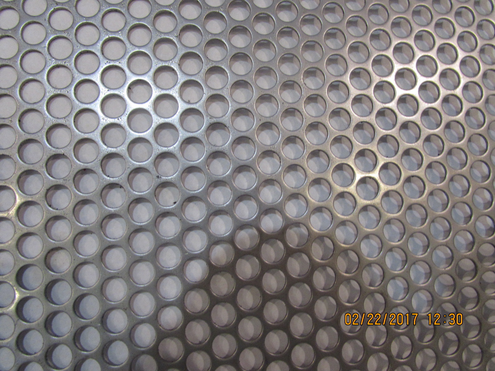 –1/4″ HOLES 304 STAINLESS STEEL– 20 GAUGE 10″ X 11-3/8–