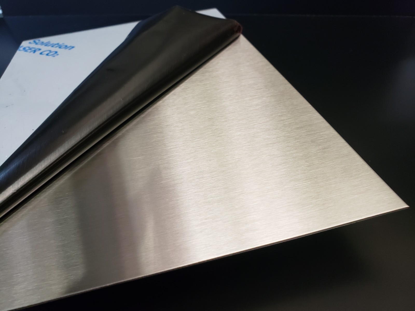 Stainless Steel 304#4 Brushed Finish Satin Flat Stock Trim 24 Gauge 22″ x 22″