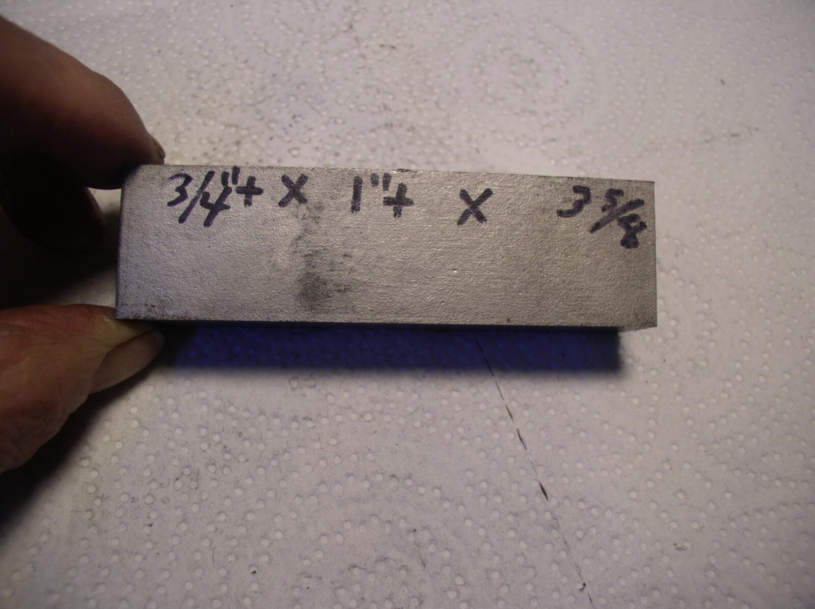 3/4″ TITANIUM FLAT STOCK1 PC..3/4″+X 1″X 3 5/8″+ CERTIFIED 6AL-4VELI GRADE 23