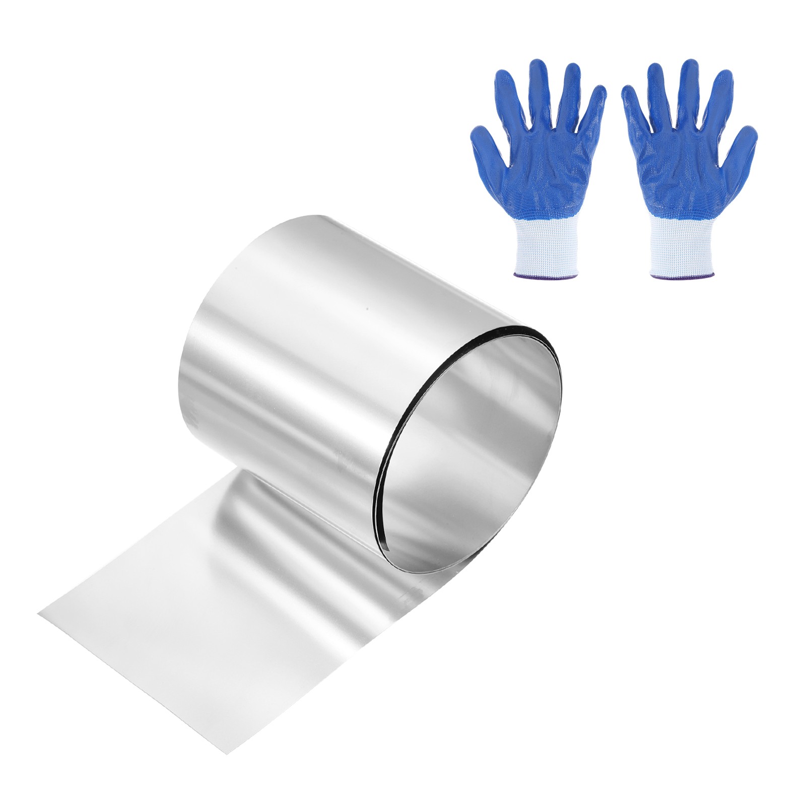 304 Stainless Steel Foil Roll 0.15mm x 80mm x 1m Metal Strip Sheet Silver Tone