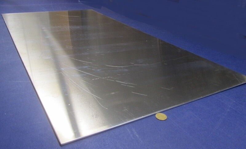 1100 Aluminum Sheet (1/2 Hard- H14) .125″ (1/8″) Thick x 24″ Wide x 48″