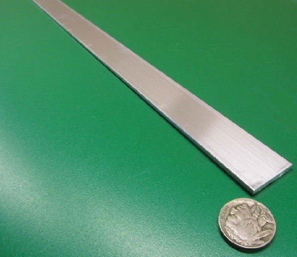 6061 T6 Aluminum Bar, 3/32″ (.093″) Thick x 1.0″ Wide x 36″ Length, 4 Units