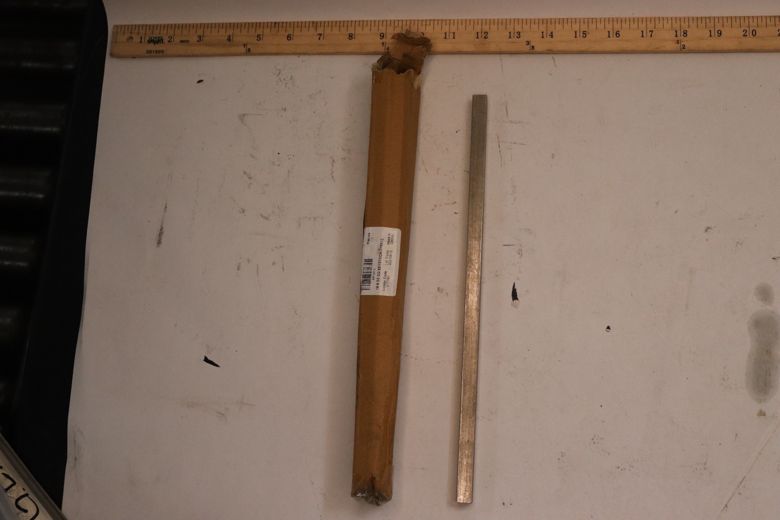Stainless Steel Key Stock 12″ x 219/500″ Wd x 219/500″ Ht KP1914