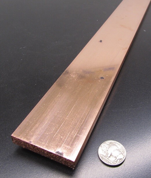 182 Copper Bar 3/8″ Thick x 2.0″ Wide x 3 Foot Length