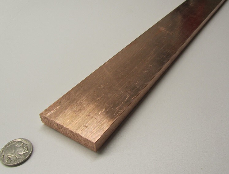182 Copper Bar 3/8″ Thick x 2.0″ Wide x 3 Foot Length