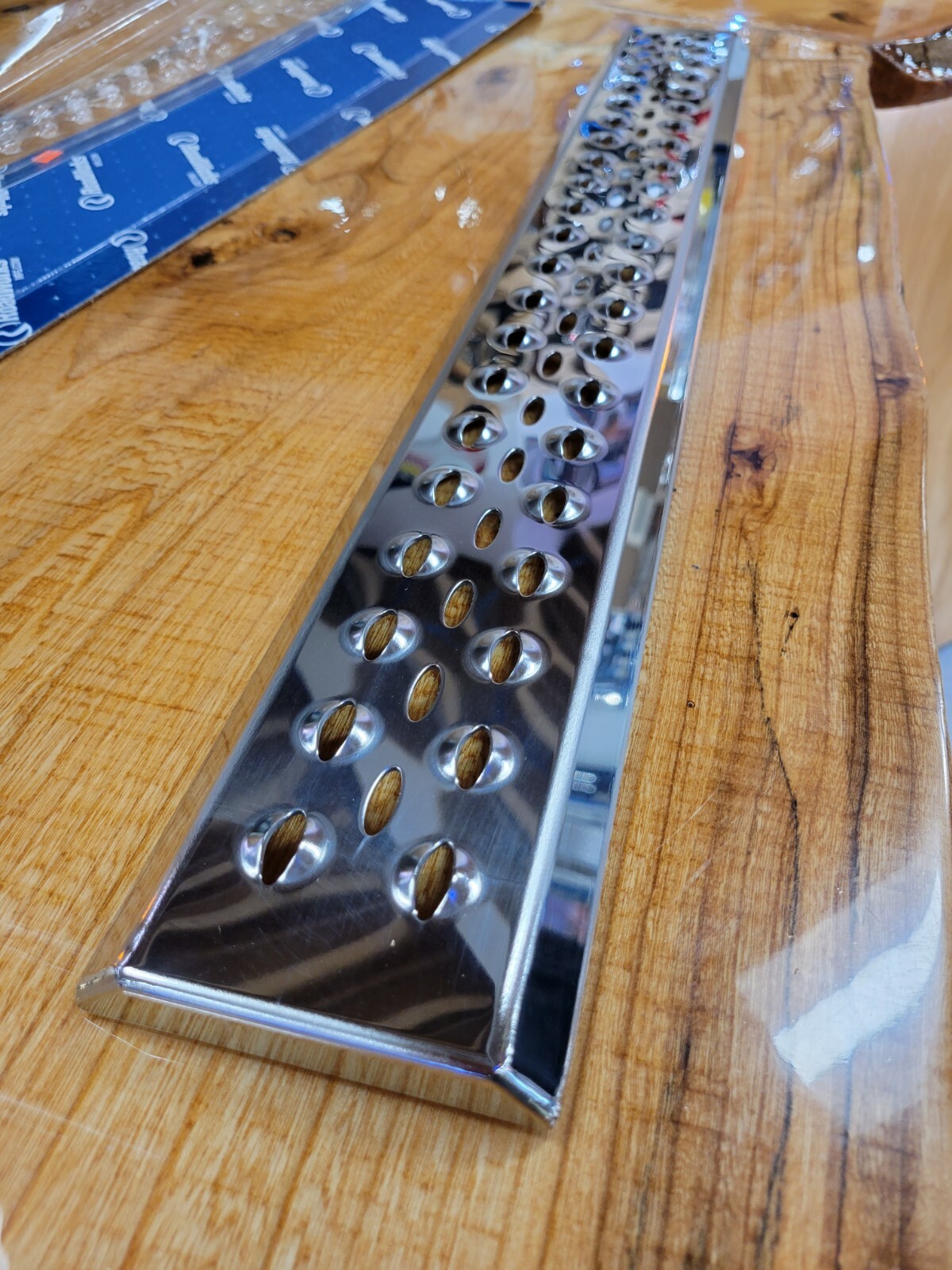 stainless steel roadworks step plate tread 30″ x 4″ universal no slip 12502 new