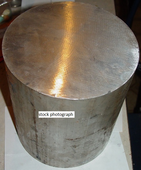 A2 TOOL STEEL ROUND 4-1/2″ diameter X 5-1/2″ length