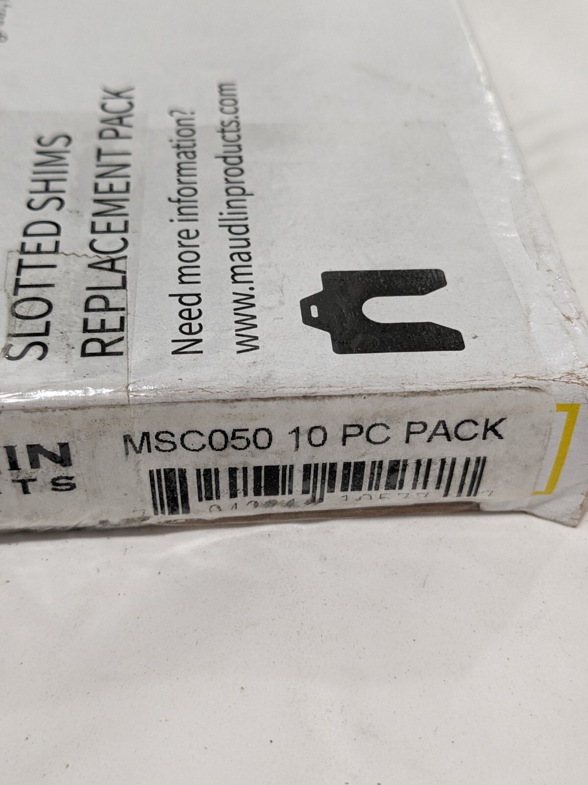 Maudlin Products Slotted Shim C-4 X 4″ X 0.050″, Qty 10 MSC050-10
