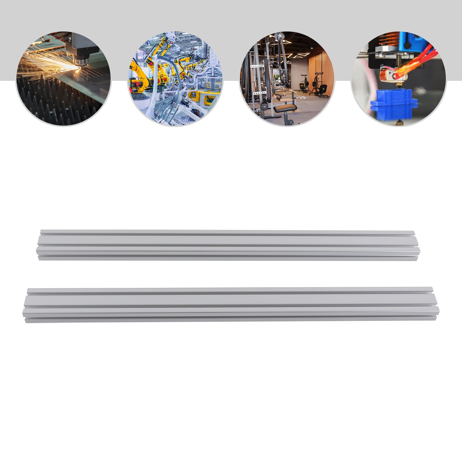 2-Pack T-slot Aluminum Profiles, T-slot Aluminum Profile, Aluminum Profile