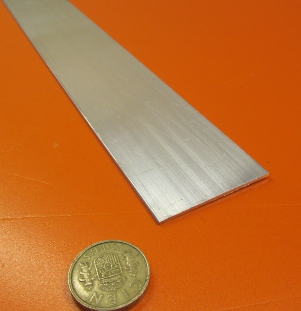 1100 Aluminum Bar Softened (O) .050″ Thick x 2.0″ Wide x 24″ Long, 3 Units