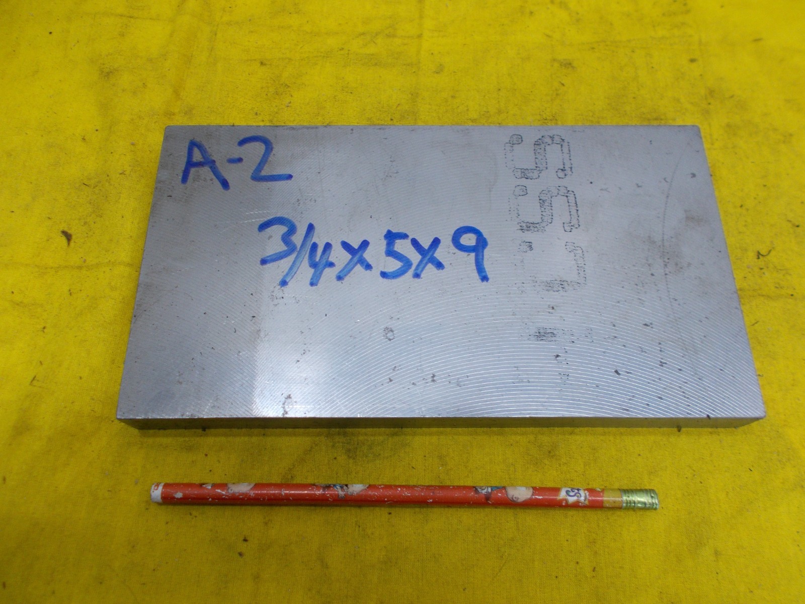 A-2 TOOL STEEL BAR FLAT machine shop A2 plate stock 3/4″ x 5″ x 9″ LONG