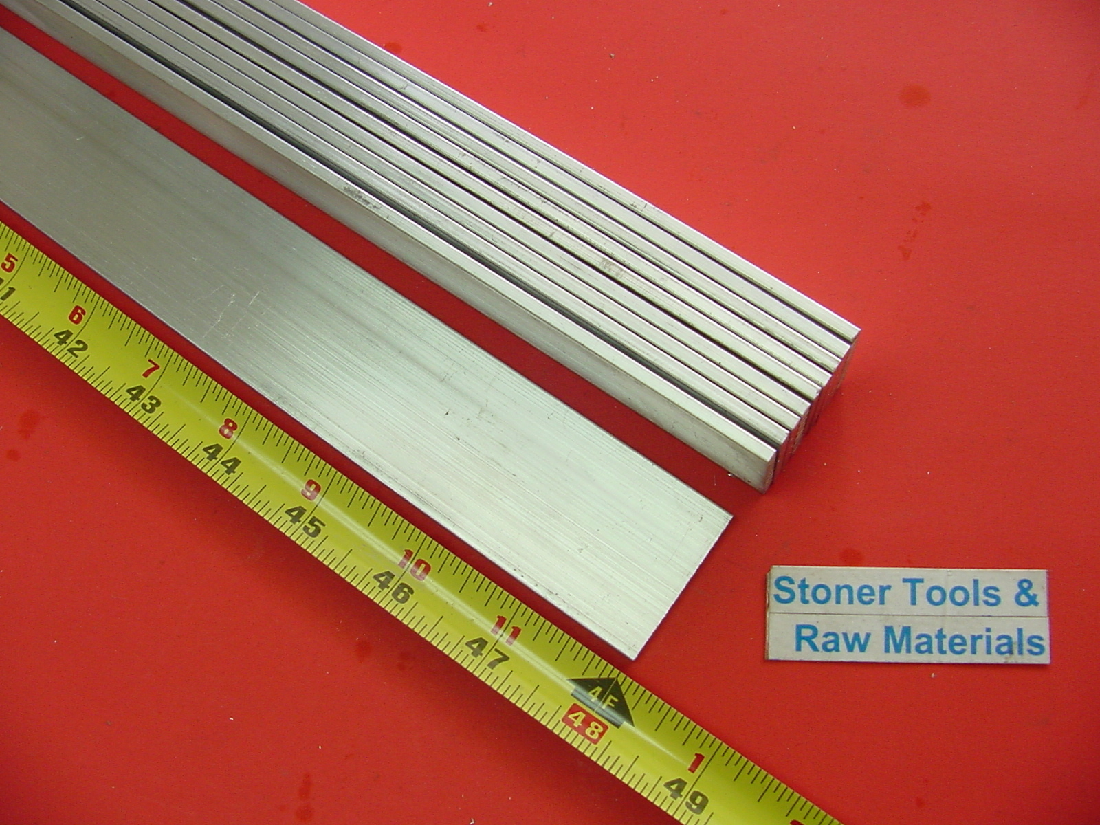 10 Pieces 1/8″ X 1-1/2″ ALUMINUM 6061 FLAT BAR 48″ long Extruded Mill Bar Stock