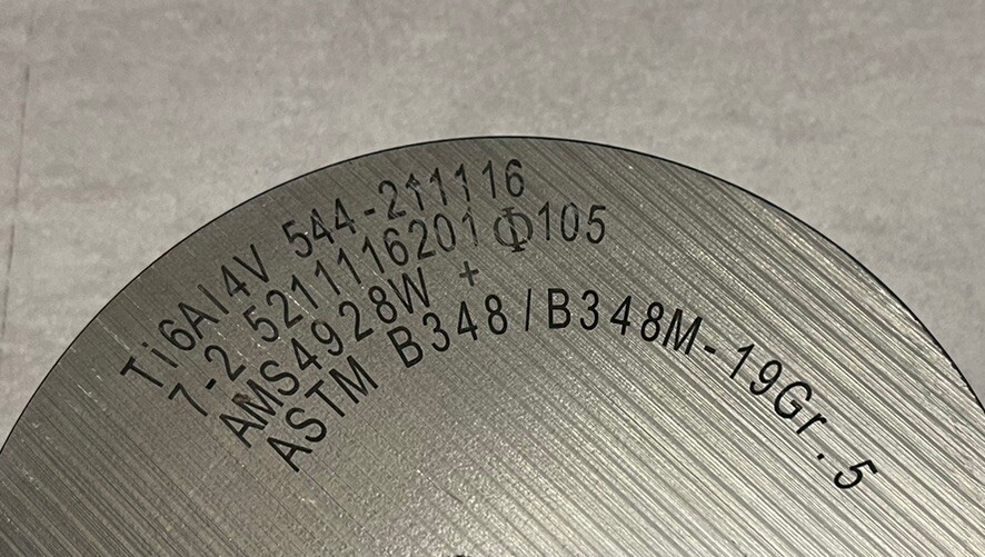 Titanium Ti6Al4V GRADE5 Ø90x102mm Round Material Round Bar Rod Solid Material