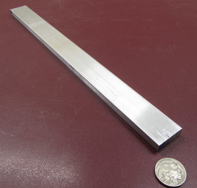 6061 T651 Aluminum Bar, 5/16″ (.312″) Thick x 1.0″ Wide x 12″ Length, 4 Units