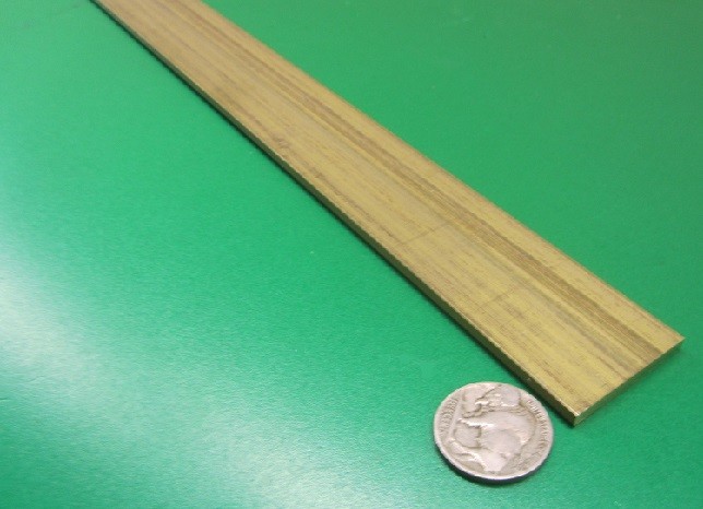 385 Brass Flat Bar 1/8″ Thick x 1 1/4″ Wide x 4 Foot Length