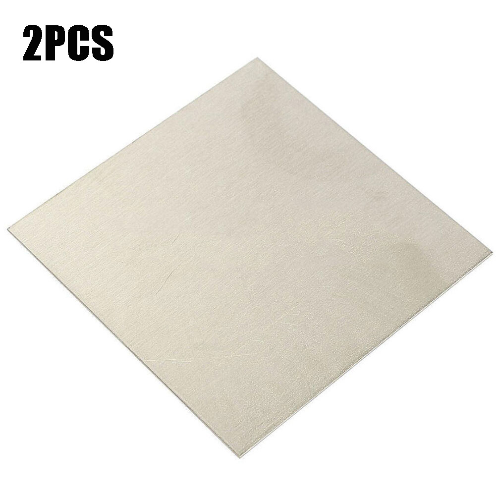 2pc 1mmx100mmx100mm High Purity 99.96% Nickel Ni Sheet Plate For Electroplating