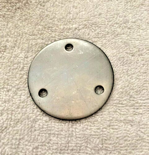 Round Stainless Steel Plate, 2 7/8” Diameter x 1/8” 2 pcs