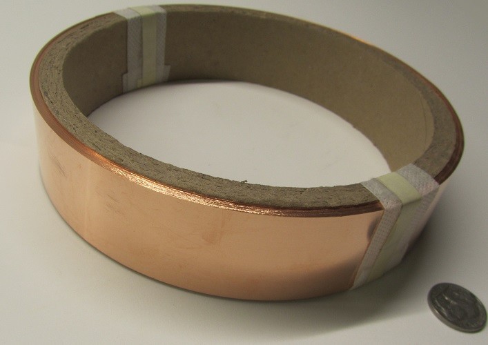 110 Copper Foil Soft Temper .002″ Thick x 1 1/2″ Wide x 100 Foot Length