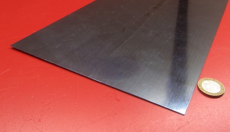 1095 Hard Blue Tempered Spring Steel Shim .030″ Thick x 8.00″ Wide x 24″ Long