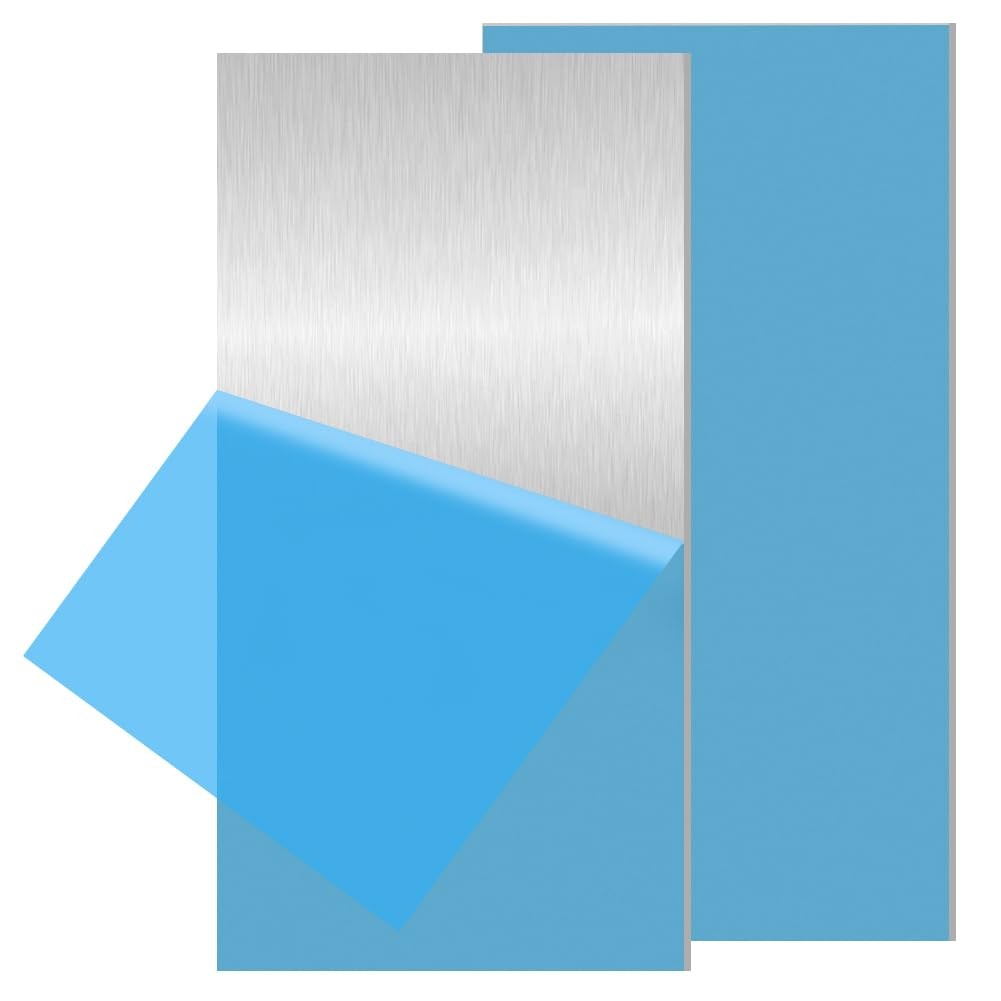 2PCS 6061 Aluminum Sheet Metal 3/16″ x 6″ x 12″, Aluminum Plates Covered with…