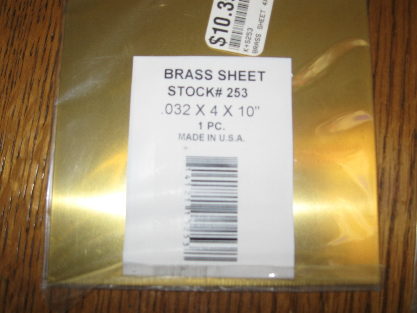 K&S Brass Sheets 4″x10″ .010 & .032 – Lot of 3