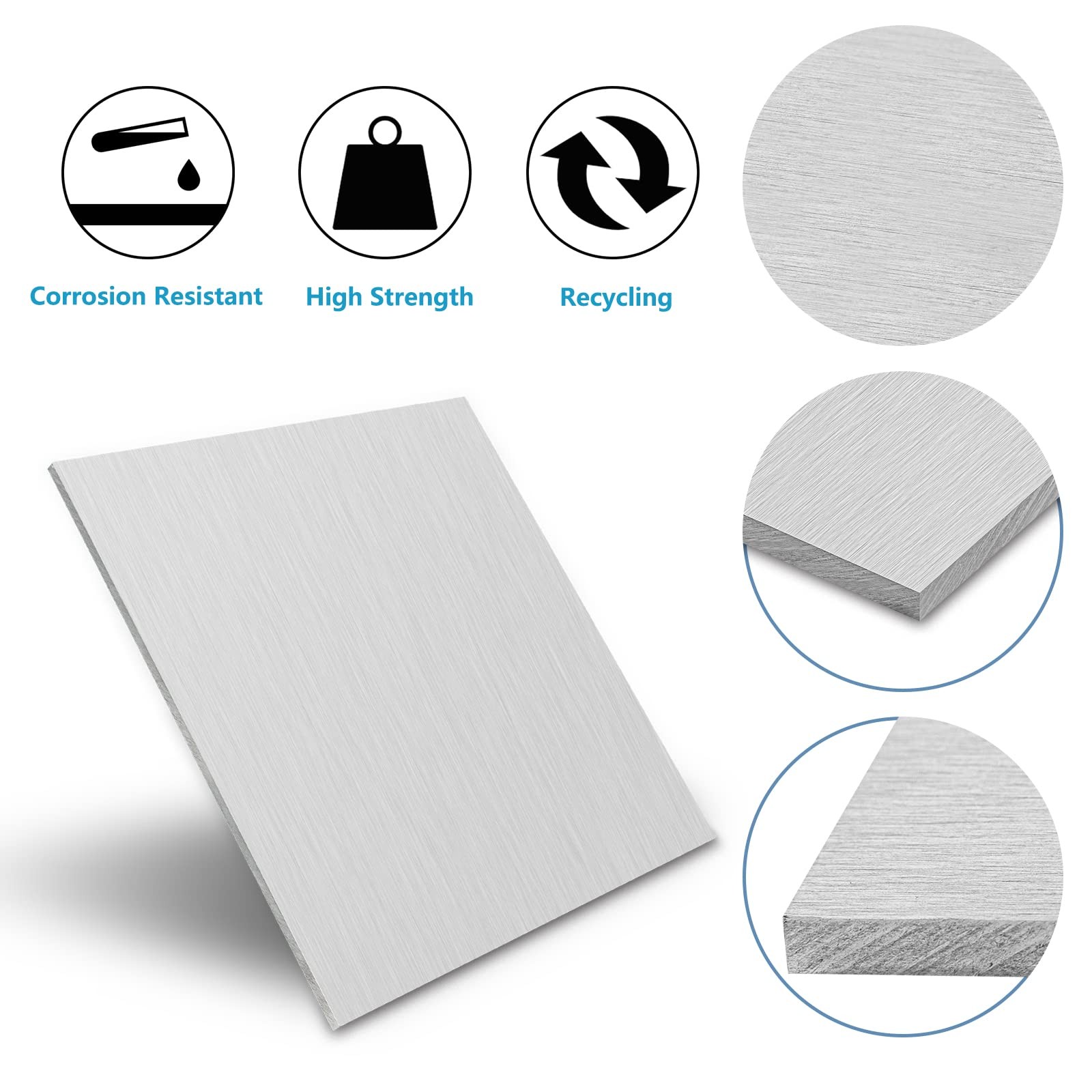 1/4 Inch Thick 6061 Aluminum Sheet Plate 6×12 Heavy Duty Structural Base