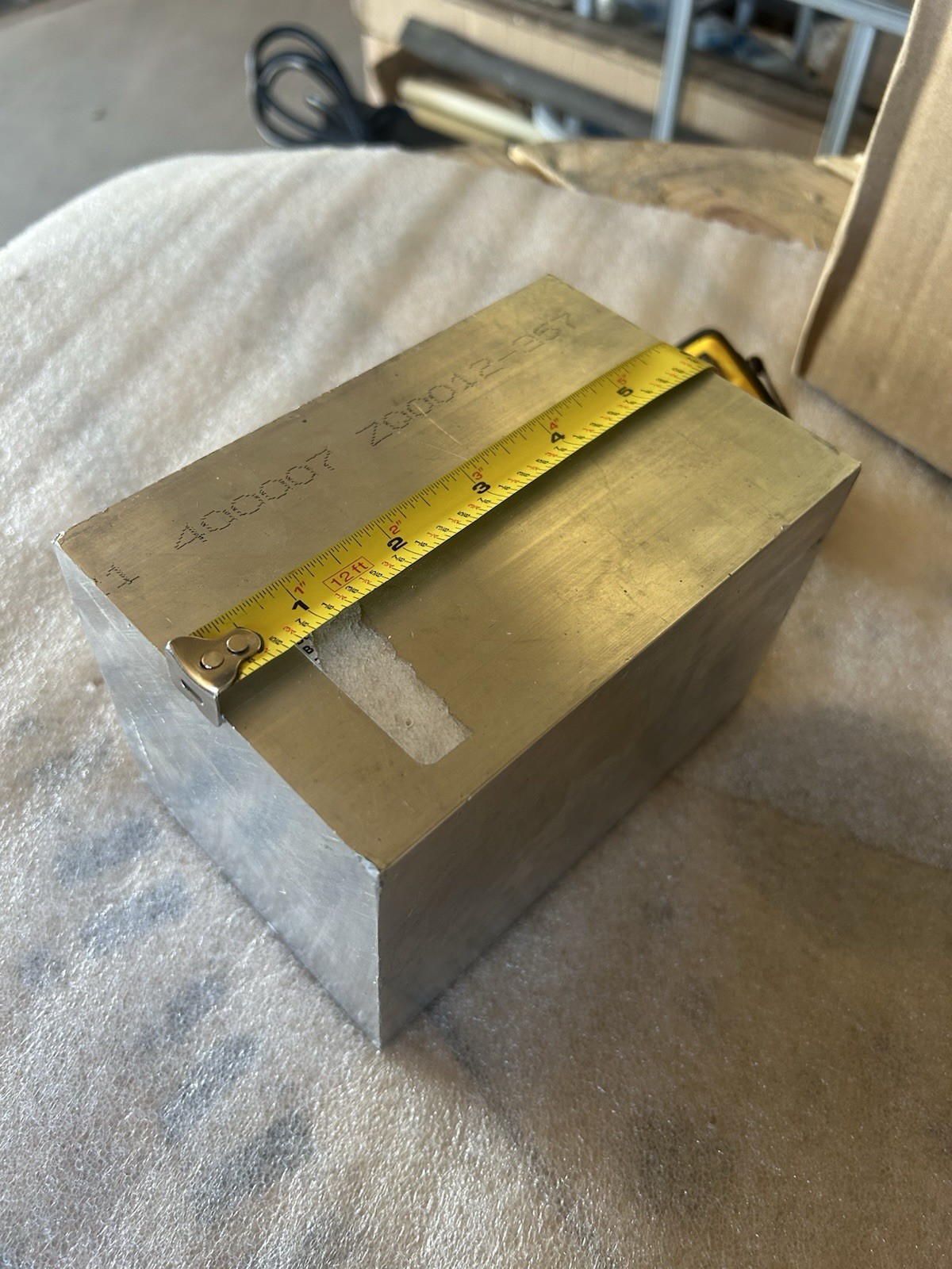 6061 Aluminum Block 6x4x4” 9.5 Lbs
